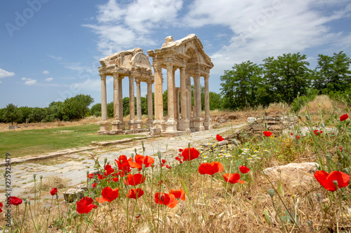 Ancient city of Aphrodisias, Aydin / Turkey. Travel concept photo.