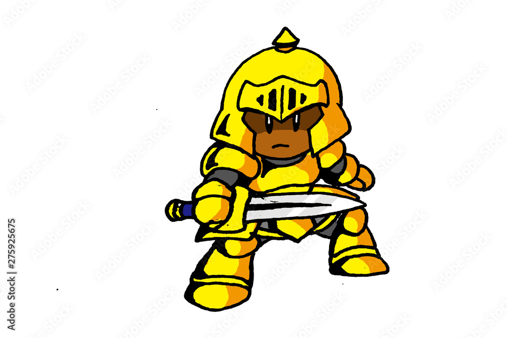 黒人の騎士・金の鎧 黒人の騎士・金の鎧
