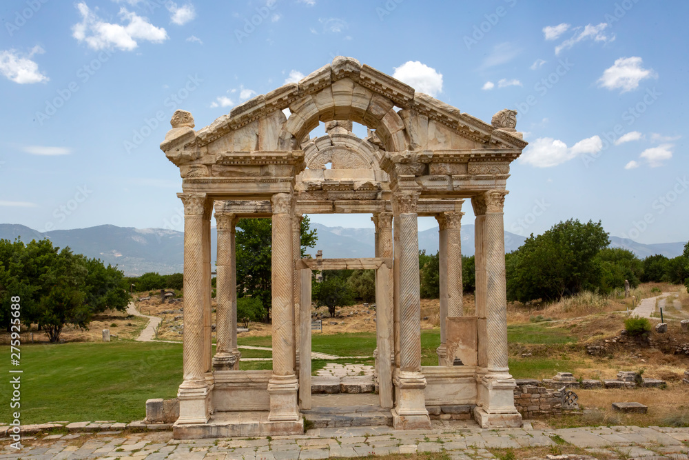 Ancient city of Aphrodisias, Aydin / Turkey. Travel concept photo.