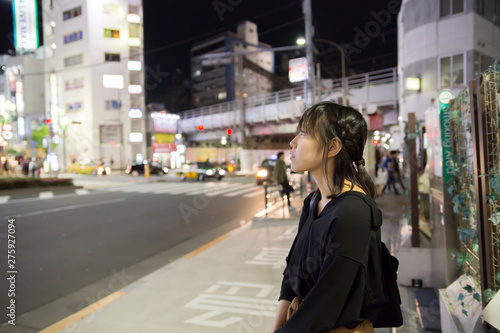 Bright cute Japanese young woman. © kenstock