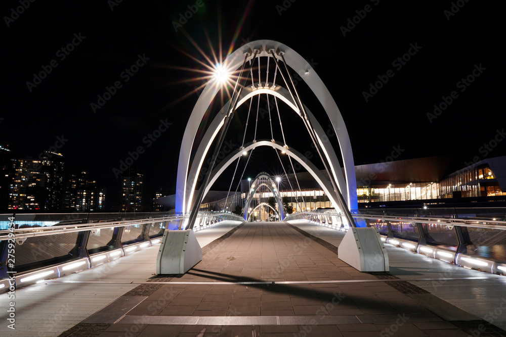 Fototapeta premium Melbourne CBD night life