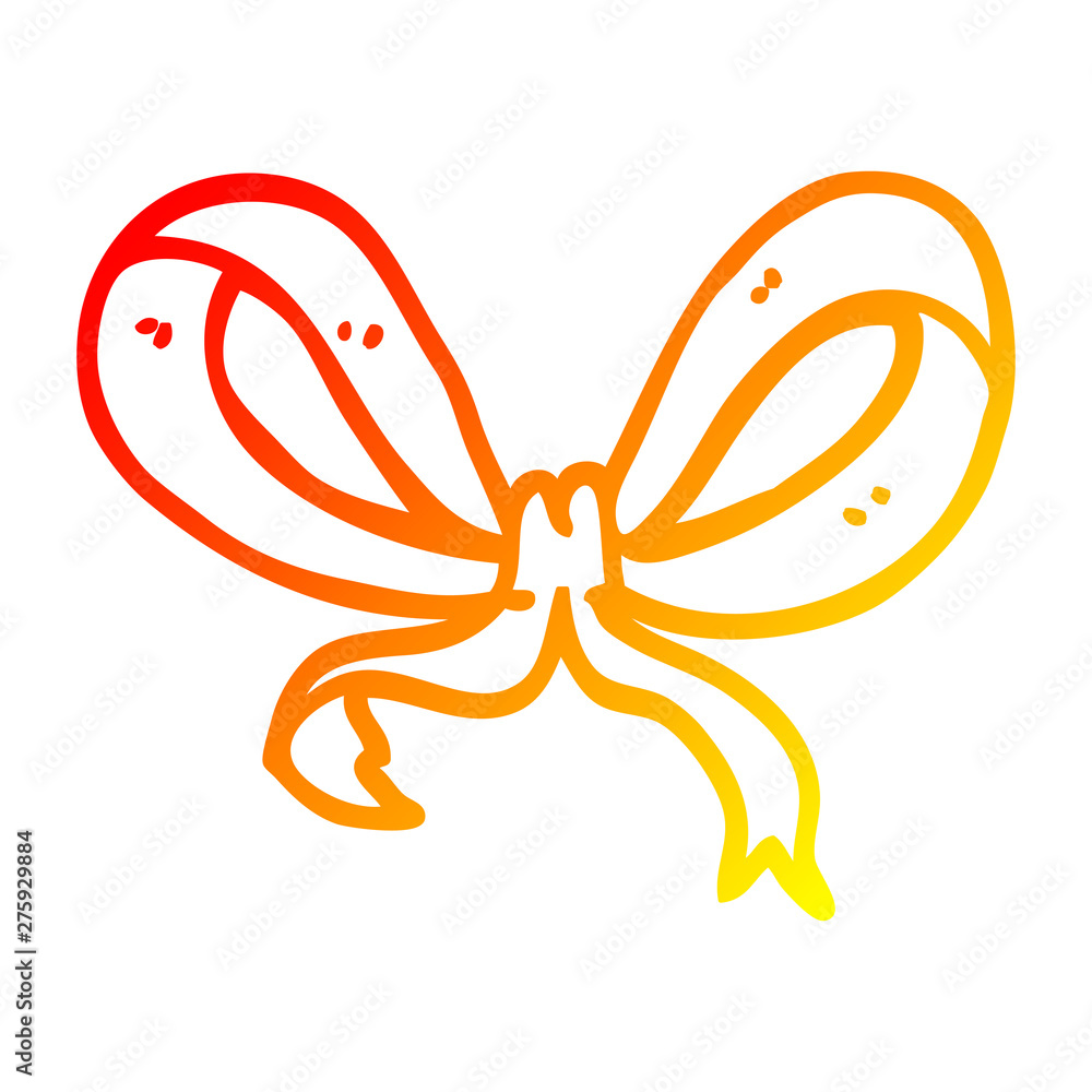 warm gradient line drawing carton yellow ribbon warm gradient line drawing carton yellow ribbon