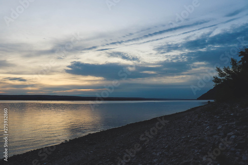 sunset on the beach