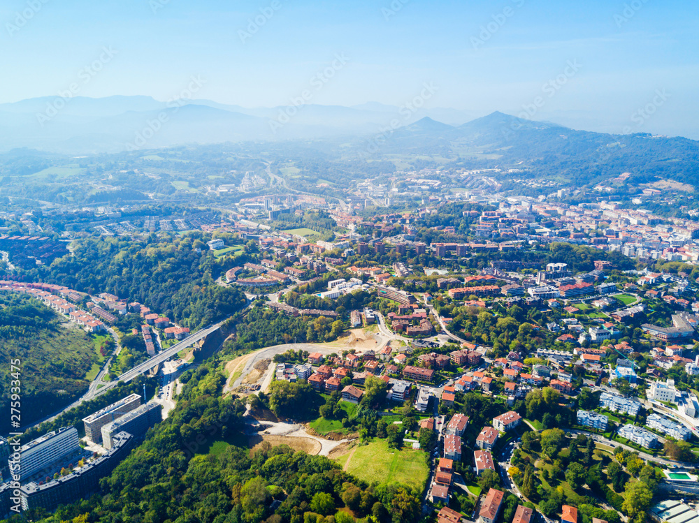 San Sebastian aerial panoramic view