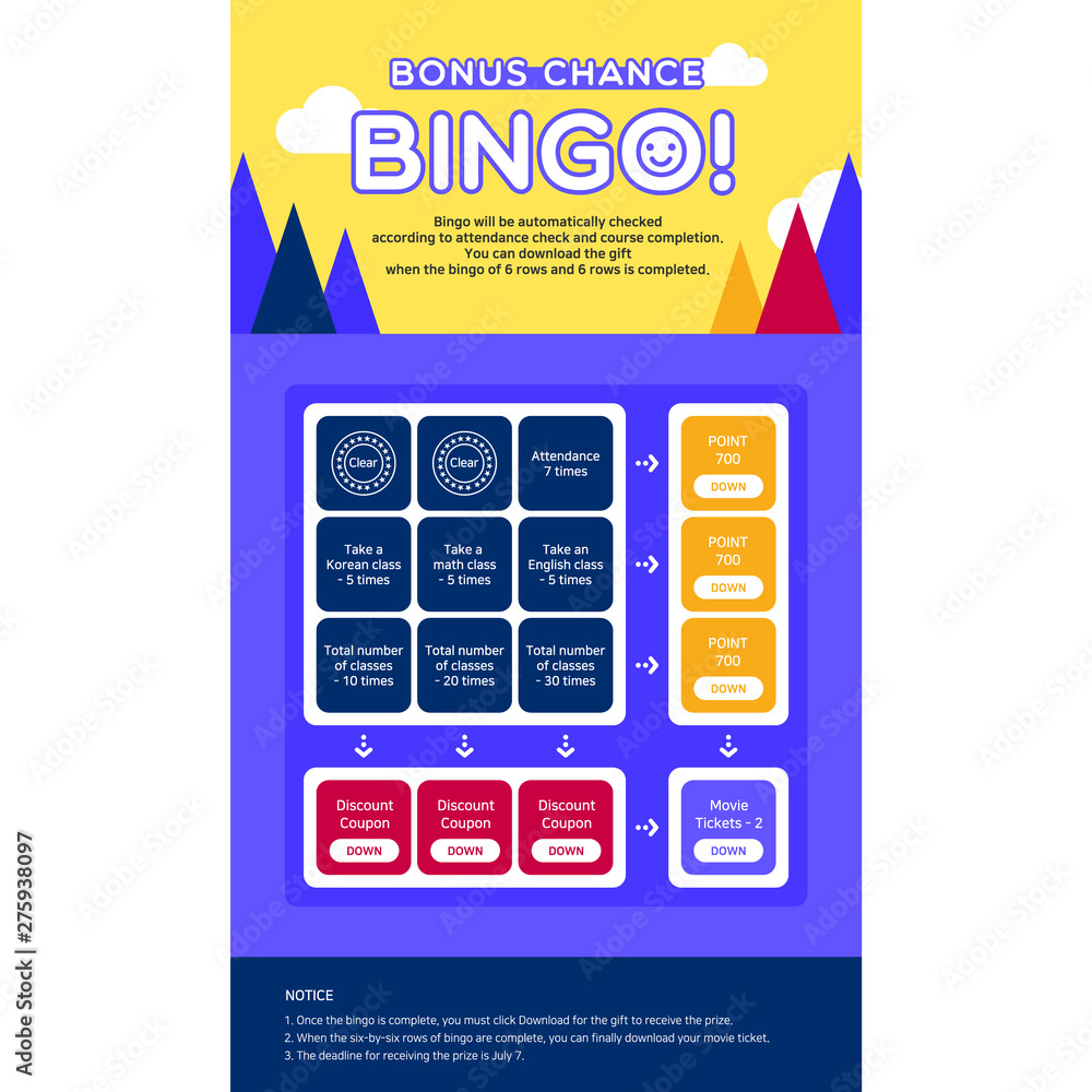 Vector illustration of web mini-game event for Mini Game, Event Popup, Completion, Mission, Game, Web Template, Interface, Bingo, bingo games, mountain, clouds, painting, Online learning, school. Vector illustration of web mini-game event for Mini Game, Event Popup, Completion, Mission, Game, Web Template, Interface, Bingo, bingo games, mountain, clouds, painting, Online learning, school.