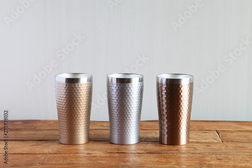 Colorful Vacuum Insulated Stainless Steel Tumbler (Gold, Silver, Bronze)