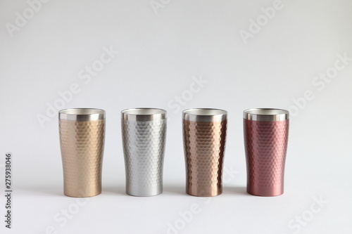 Colorful Vacuum Insulated Stainless Steel Tumbler (Gold, Silver, Bronze, Pink)