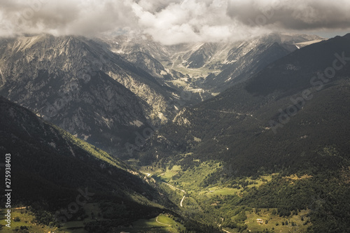 Coll d'Ares beautiful landscape, Catalan Pyrenees