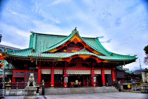 CHIYODA-KU  TOKYO   Japan - Apr.11  2019   Hall of worship in Kanda Shrine.