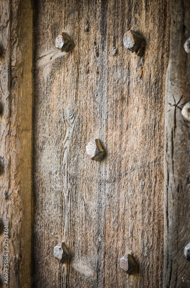 Obraz premium ancient doors close up on the historical streets of Spain