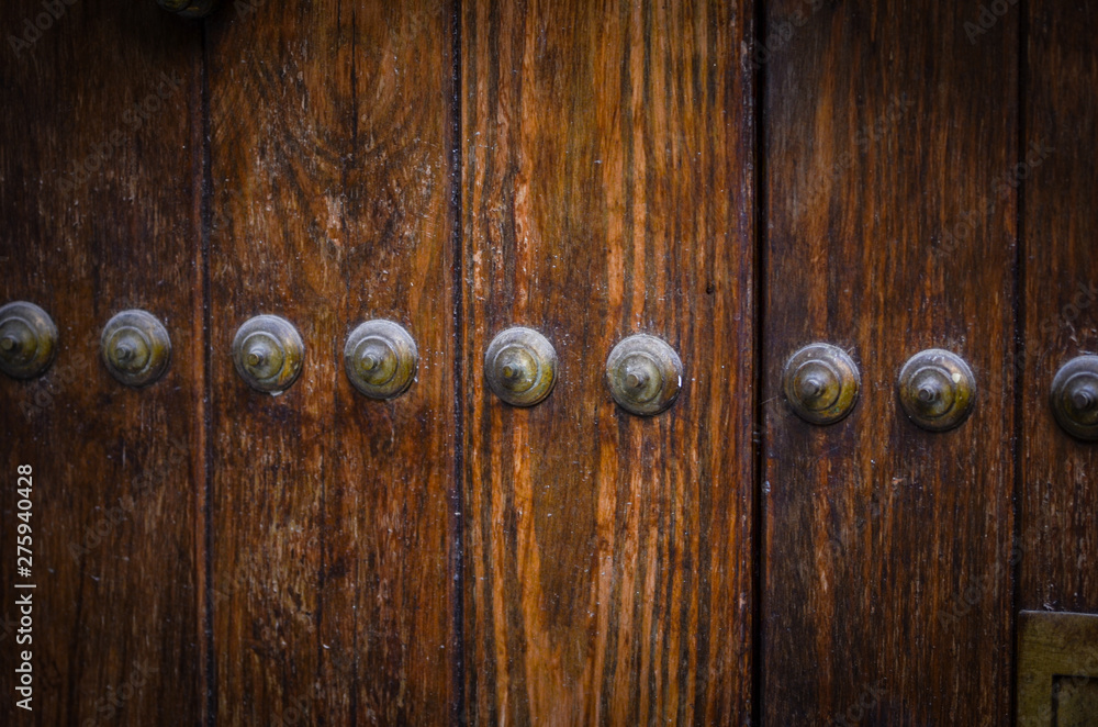 ancient doors close up on the historical streets of Spain ancient doors close up on the historical streets of Spain