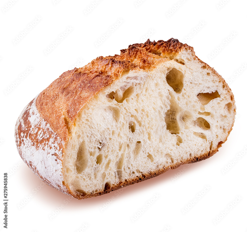 Bread isolated on white background with clipping path