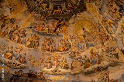 The marvelous frescoes of Giorgio Vasari in the Brunelleschi's dome