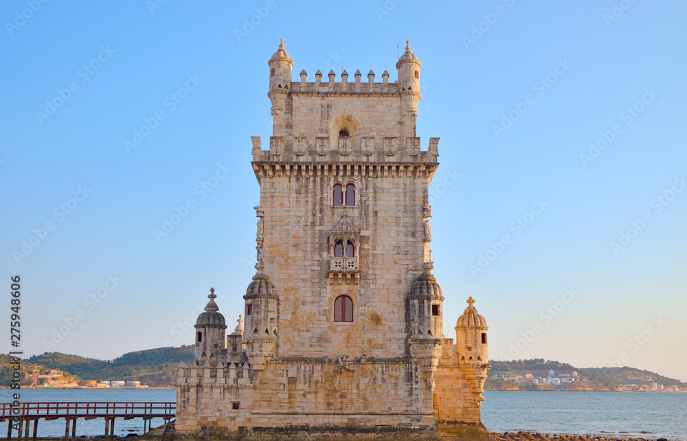 Tower of Belem on the banks of the river Tagus