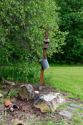 Old Birdhouse on Post
