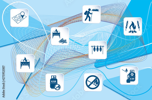 House remodel service worker icons set