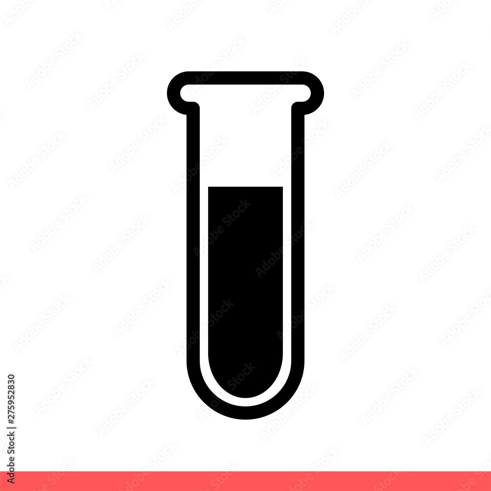 Test tube vector icon Test tube vector icon
