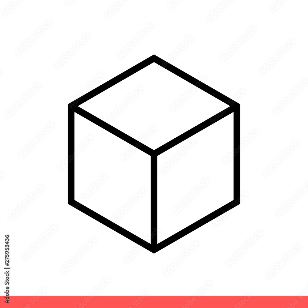 Cube vector icon Cube vector icon