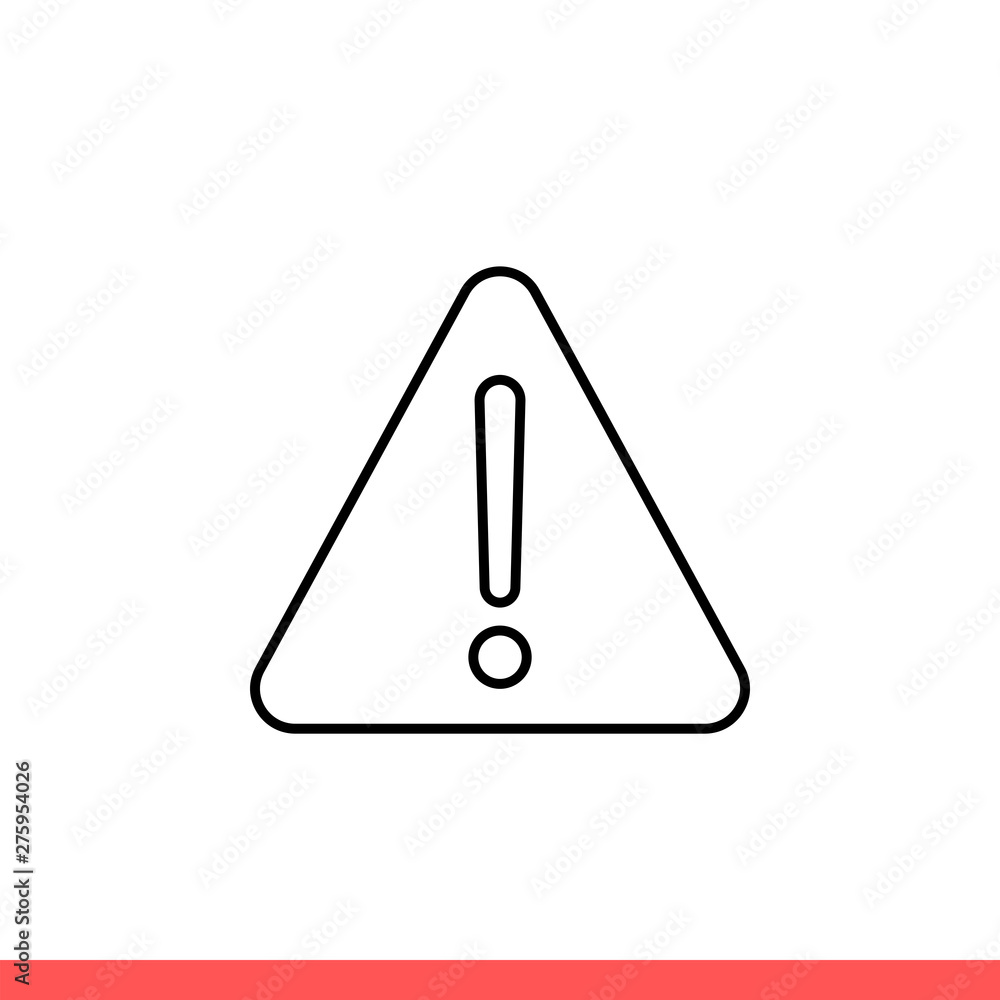 Warning vector icon