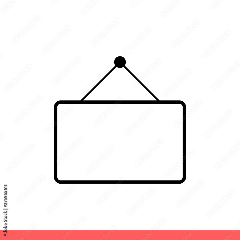 Signboard vector icon Signboard vector icon
