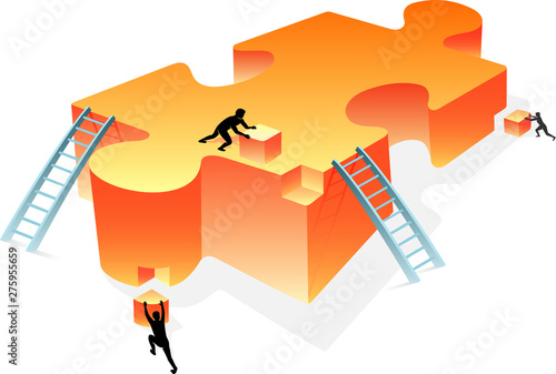 Building Solutions, Jigsaw Puzzle Concept