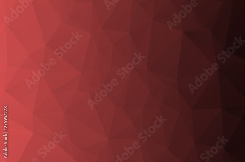 Light red pink purple multicolored Low poly crystal background. Polygon design pattern. light red Low poly vector illustration, low polygon background.