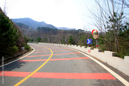 Konstfotografi Winding mountain roads scenery
