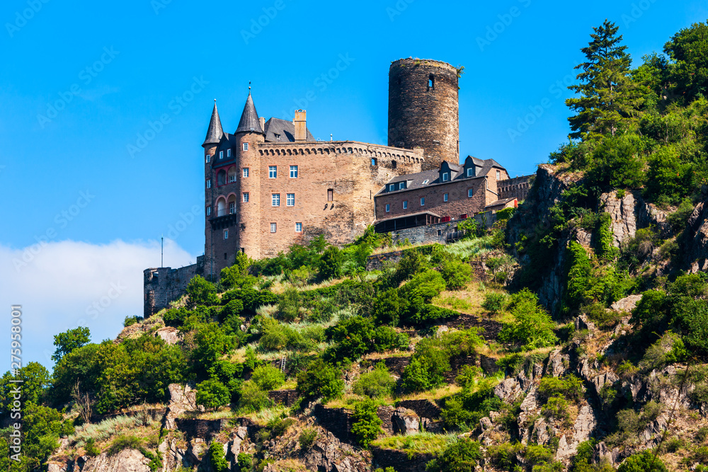 Obraz premium Katz Castle ruin in St. Goarshausen
