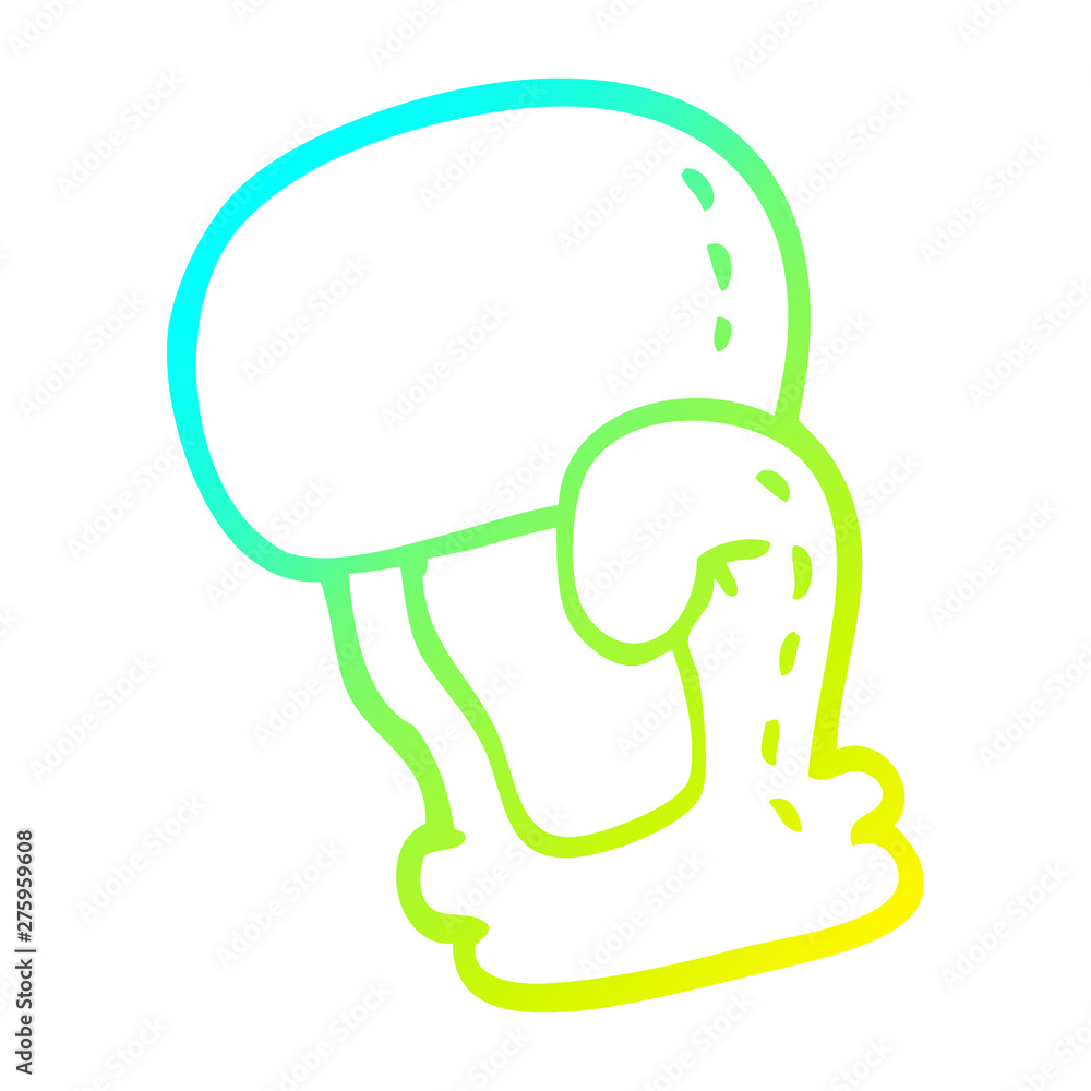 cold gradient line drawing cartoon boxing glove cold gradient line drawing cartoon boxing glove