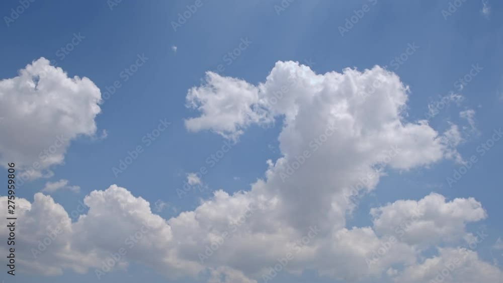Clouds time lapse video features the time lapse of clouds swirling below the blue sky. Clouds time lapse video features the time lapse of clouds swirling below the blue sky.