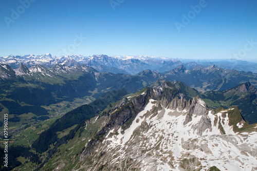 Summer in the swiss alps. Mount Santis, Switzerland