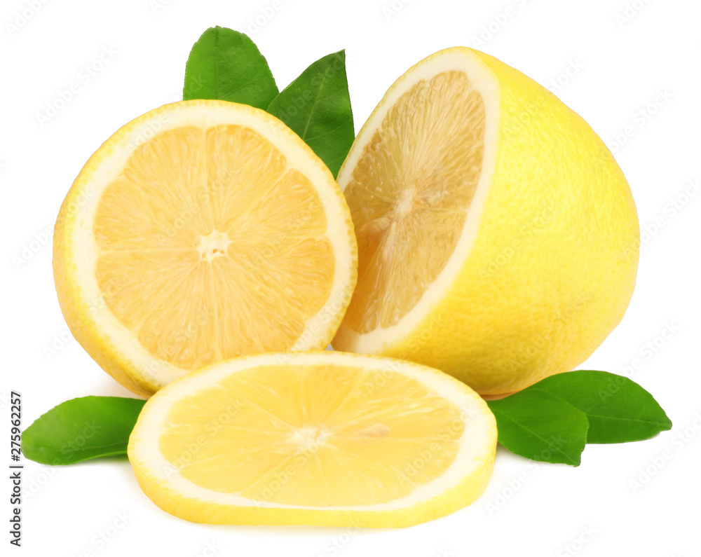 Lemons isolated on white background