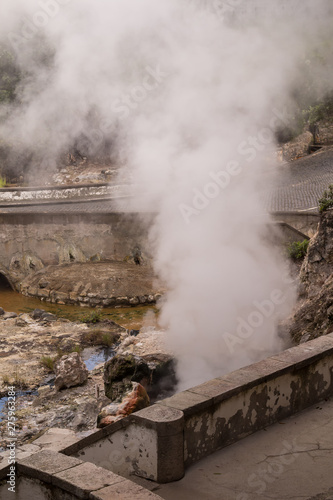 Details of the thermal spa, Furnas, Sao Miguel