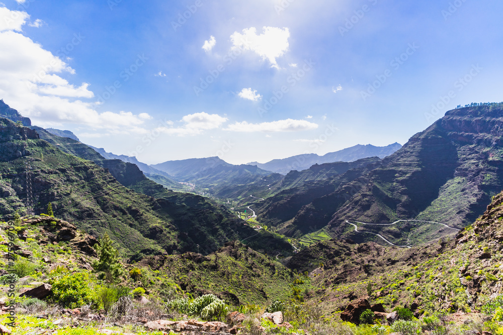 Landscape in the mountains of Gran Canaria