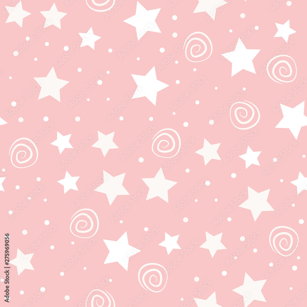 Sky full of stars kids seamless pattern design Sky full of stars kids seamless pattern design