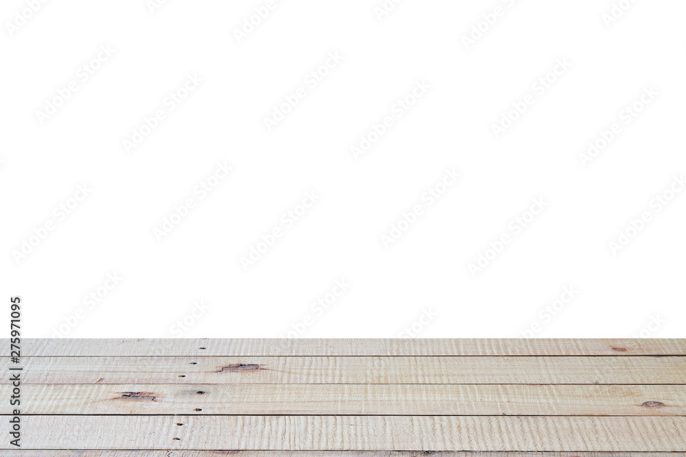 Fototapeta premium Empty perspective brown wood