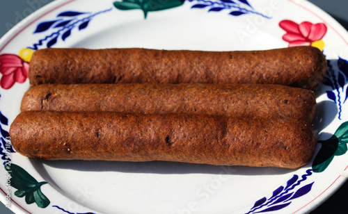frikandel, a traditional Dutch snack, a sort of minced meat hot dog