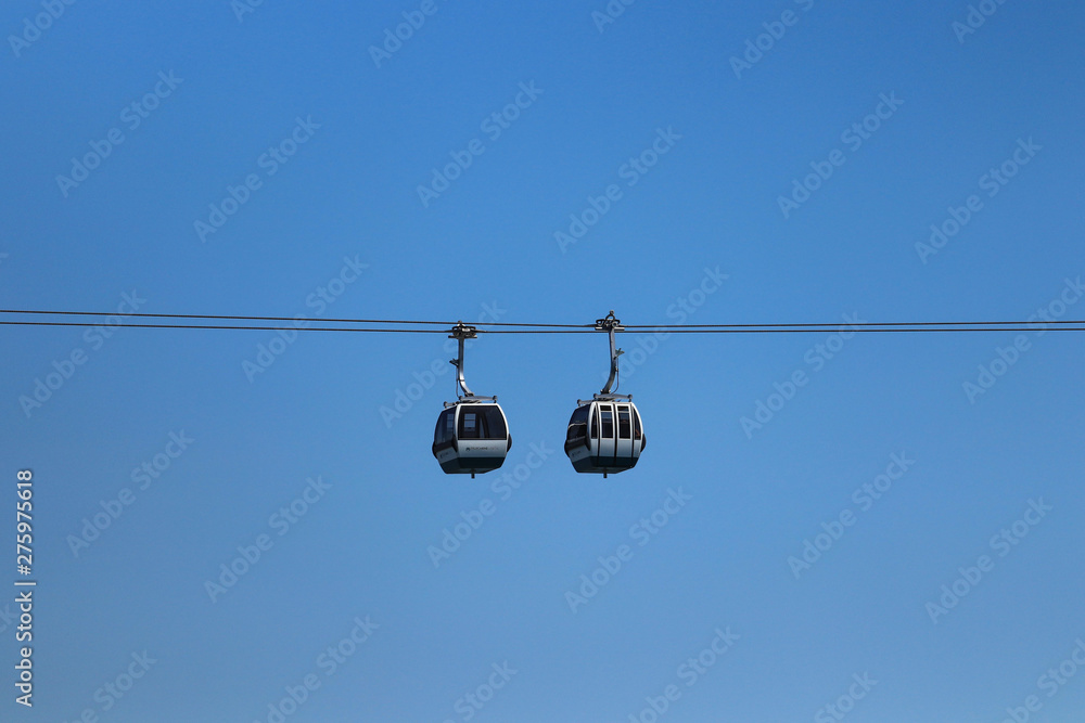 Cable car in Lisbon Portugal Cable car in Lisbon Portugal