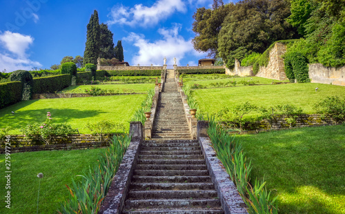 A view of the Bardini Gardens in Florence, Italy. © Jbyard
