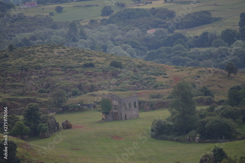 Views Of A Broken Church In The Meadow In The Natural Park Of Cabarceno Old Mine Of Iron Extraction. August 25, 2013. Cabarceno, Cantabria. Holidays Nature Street Photography Animals Wildlife.
