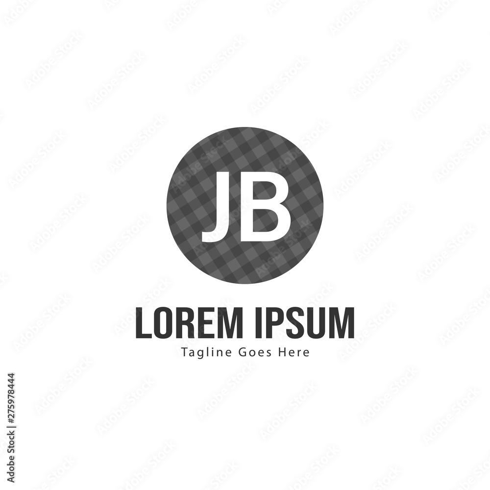 Initial JB logo template with modern frame. Minimalist JB letter logo vector illustration Initial JB logo template with modern frame. Minimalist JB letter logo vector illustration