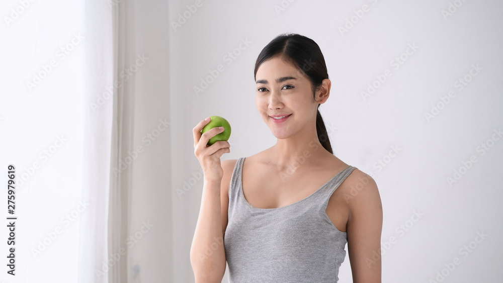 Healthy concept. Asian girls are reducing eating with vegetables. Healthy concept. Asian girls are reducing eating with vegetables.