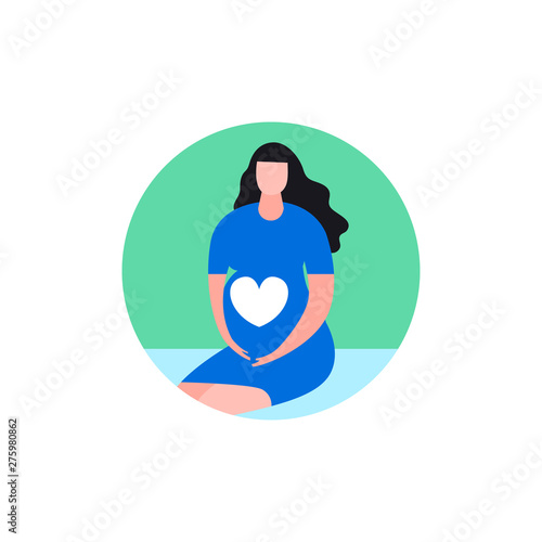 Pregnant woman icon