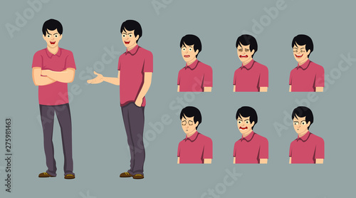 man character for motion design and animation