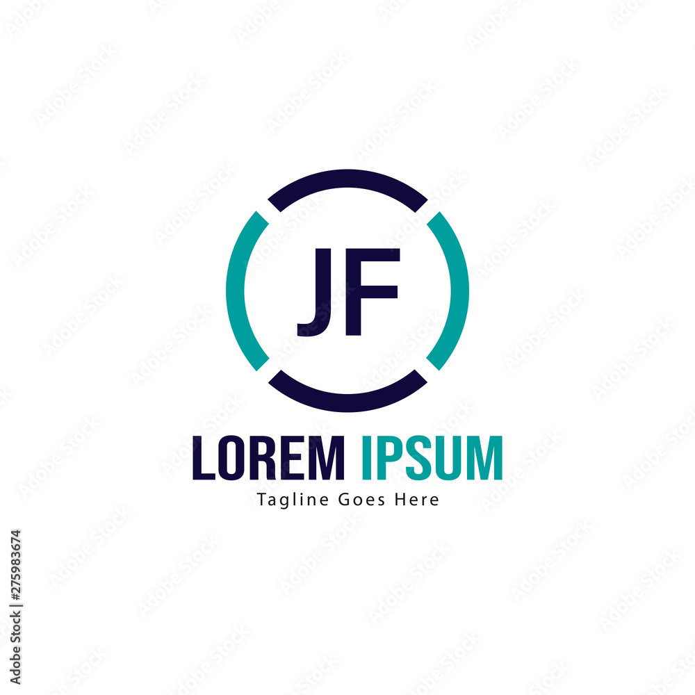 Initial JE logo template with modern frame. Minimalist JE letter logo vector illustration Initial JE logo template with modern frame. Minimalist JE letter logo vector illustration