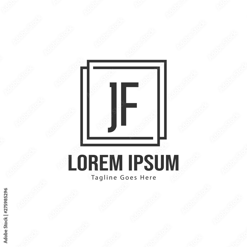 Initial JE logo template with modern frame. Minimalist JE letter logo vector illustration Initial JE logo template with modern frame. Minimalist JE letter logo vector illustration