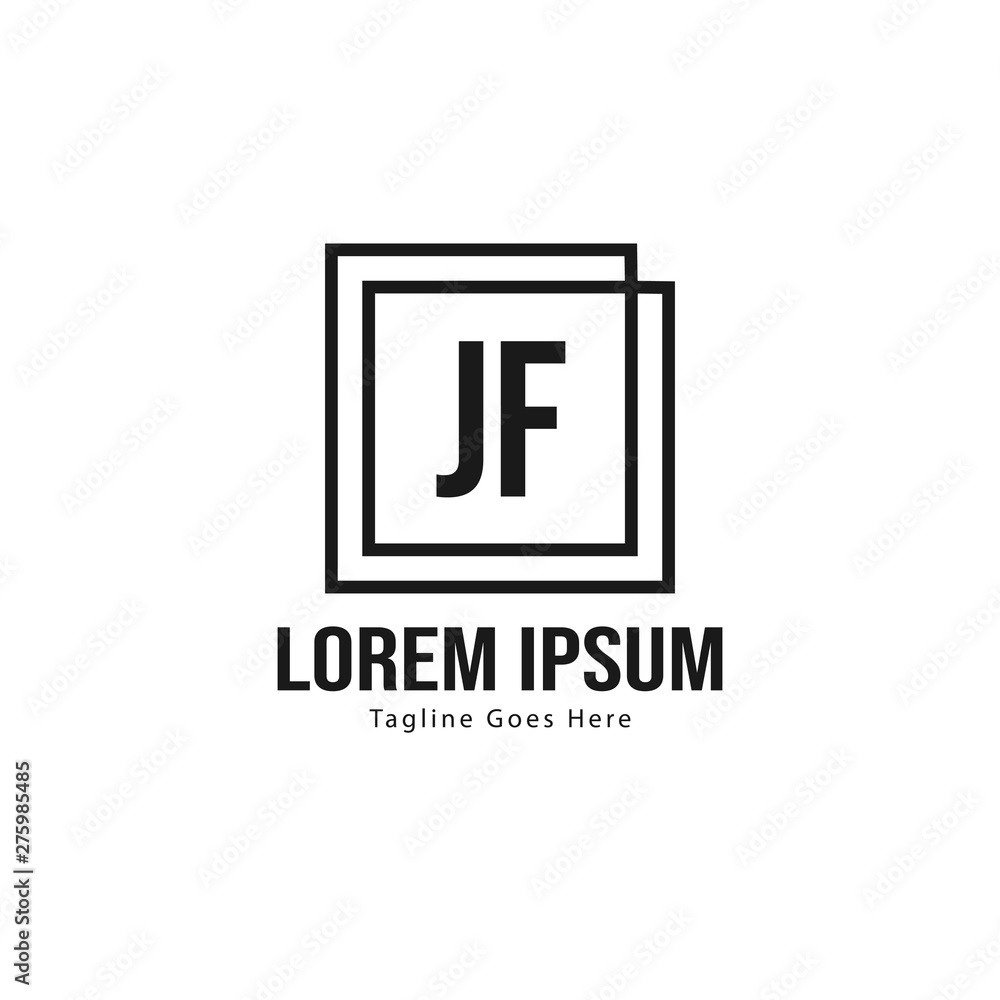 Initial JE logo template with modern frame. Minimalist JE letter logo vector illustration Initial JE logo template with modern frame. Minimalist JE letter logo vector illustration