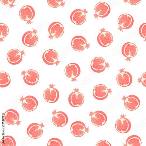Bilde på lerret Vector modern simple fruit seamless pattern