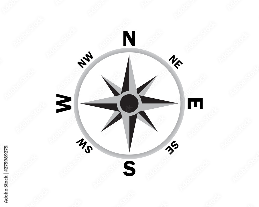 Vector - Compass signs and symbols logo Vector - Compass signs and symbols logo