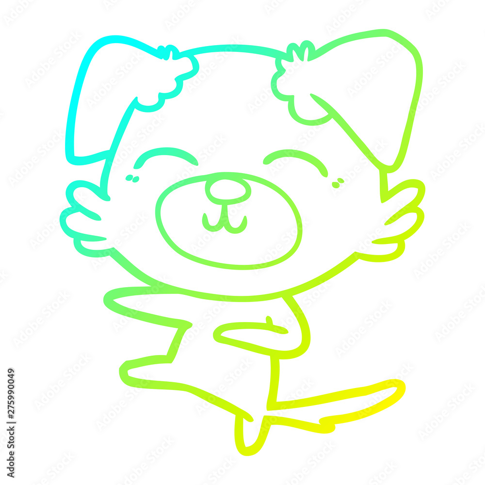 cold gradient line drawing cartoon dog kicking cold gradient line drawing cartoon dog kicking